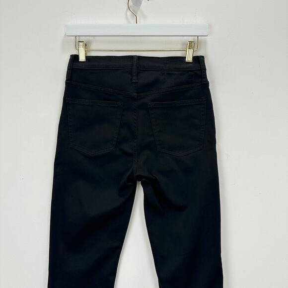J.Crew Mid Rise Cropped Kickout Jean 2003 Super Stretch True Black Ankle US 26 - Picture 9 of 12